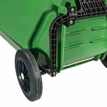 兰诗（LAUTEE）LJT2214 绿色分类脚踏120L垃圾桶 大号垃圾桶