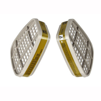 3M 滤毒盒6006CN 防甲醛有机及蒸气氯气/二氧化氯/氯化氢/二氧化硫/氟化氢 多功能滤盒（2个/对） 灰