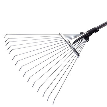 益美得 WY4130 可伸缩耙钢丝耙园林耙子不锈钢圆头草耙落叶耙 9齿