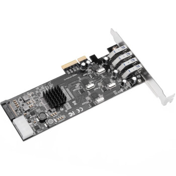 魔羯（MOGE）PCIEx4转4口USB3.0四口独立通道扩展卡 工业相机20Gbps高速传输MC2025