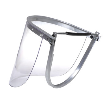 SAFEMAN君御 M1014-2耐高温PC防护面屏（厚款3mm）防冲击耐高温防化 配安全帽式防飞溅物冲击 透明 *1个