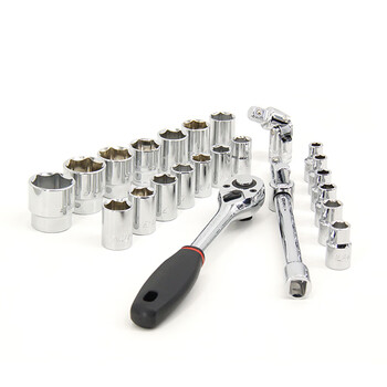 力易得(ENDURA)E1219 24件套12.5mm套筒组套套棘轮套筒扳手汽修组套