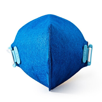 朝美口罩 KN95防护口罩2001型头戴式 工业防粉尘颗粒物雾霾PM2.5 独立包装 蓝色30只/盒