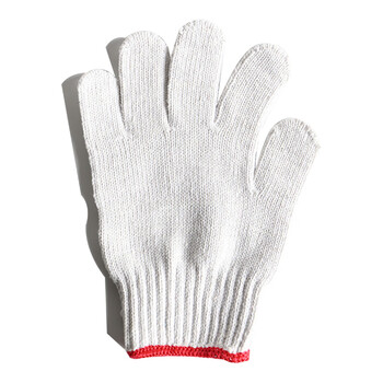 汉盾（HANDUN) HD-600G 涤棉 10针本白600g涤棉纱线手套 白色 均码 12副/打