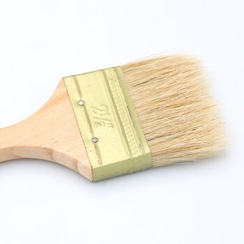 冰禹 ICEY-26 扁油刷木柄木把刷 油漆刷猪毛刷子多功能扫灰刷船用刷 高档2.5寸