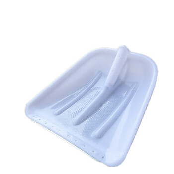 苏识 YJ-C0002 塑料铲子钢网钢片塑料铲平头锨除雪铲污泥铲 平铲塑料铲头+好炳总长135公分 一把