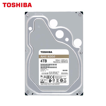 东芝(TOSHIBA)4TB 128MB 7200RPM NAS网络存储机械硬盘 SATA接口 N300系列