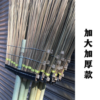 卡质 KAZHI 马路扫把 庭院扫把 葵骨大街环卫扫帚 10指加大加厚印尼马路扫把 5把装