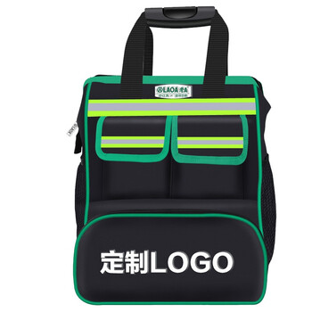 老A LAOA 电工双肩工具包帆布加厚可定制小号耐磨安装维修手提收纳袋存储包收纳包 LA119013量大企业订单