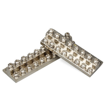 天旭JDG型接地端子排接线铜排配电箱2+2地线排大电流铜端子排JDG 2层4位 1个