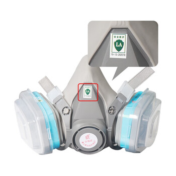 普达 防毒面具 防硫化氢气体 面具+P-H2S-1滤毒盒+KN95滤棉+压盖7件套