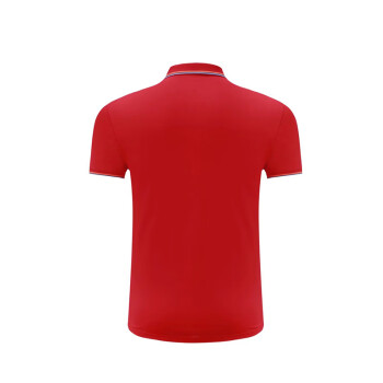 者也（ZYE）夏季POLO衫工装文化定制T恤工作服订做短袖翻领 6880 大红色 4XL码 