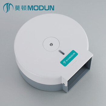 莫顿（MODUN） 卫生间塑料圆形卷纸盒纸巾盒厕所纸巾架 M-5822白色卷纸盒