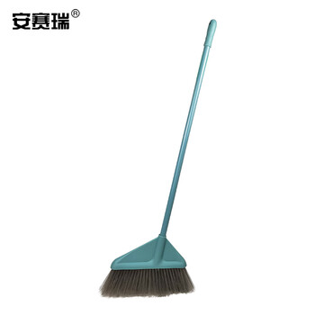 安赛瑞 营业用塑料扫把 商用三角塑料笤帚 工厂学校塑料扫帚 机场车站清洁扫帚 硬毛塑料扫把（5把装）12879
