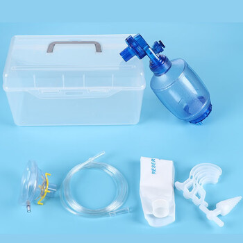 海笛 成人型升级款绿色球囊一套装 简易呼吸器人工复苏器苏醒球急救呼吸球囊气囊活瓣复苏气囊