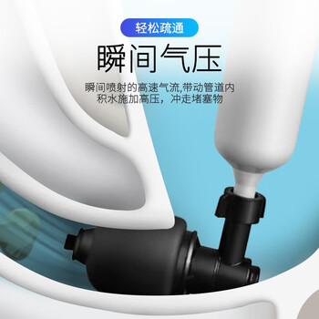 乐喏 马桶疏通器通下水道疏通器管道疏通机厕所厨房工具高压一炮通