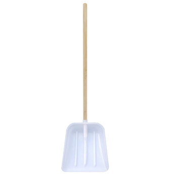 兰诗 WY4122 塑料大铲加厚平底锹屯粮铲胶铲子粮食饲料铲特大号铲锹 红色150*38CM