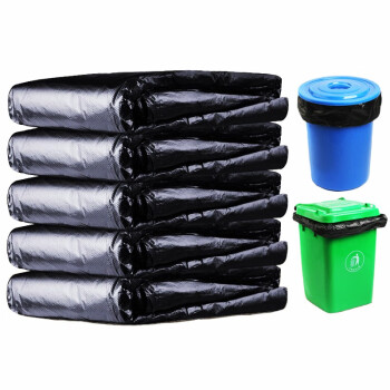 卫洋 WYS-188 黑色加厚大号餐饮厨房垃圾袋环卫垃圾桶特厚商用塑料袋 80*100cm/50只