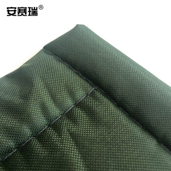 安赛瑞 保暖棉门帘 冬天加厚棉门帘（1.1×2.1m）挡风防寒隔热隔音牛津布门帘超市门帘 带窗款 军绿色23799