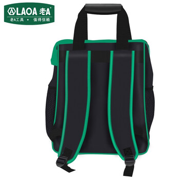 老A LAOA 电工双肩工具包帆布加厚可定制小号耐磨安装维修手提收纳袋存储包收纳包 LA119013量大企业订单