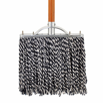 中典 DM- 983 木杆铁头排拖 物业学校老式拖把棉线尘推 30厘米排拖