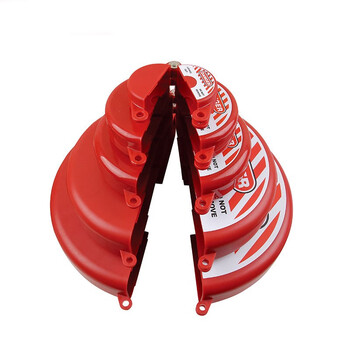 鸣固 工业标准闸阀锁 管道阀门锁手轮能量锁 定圆盘阀门工程塑料安全锁具 SGVL04 ZA1351