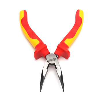 宝合(booher)双色绝缘弯嘴钳8"