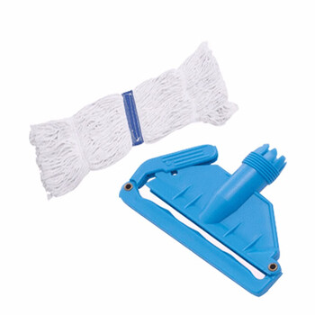 斯图蜡拖铝合金手柄棉质蜡拖头可拆洗吸水拖把地板打蜡拖头胶棉墩布拖布 1.2m蜡拖5套