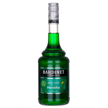 必得利（Bardinet）力娇酒 无酒精 绿薄荷味 糖浆 700ml 