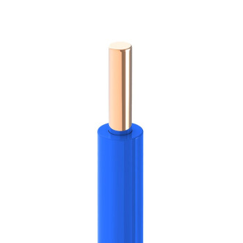 起帆电线电缆 WDZB-BYJ2.5平方国标低烟无卤阻燃环保电线 单芯单股硬线 蓝色 100米