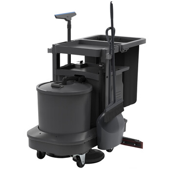 纳仕徳 NSD-3045手推式洗地机工厂车间自动电动吸拖一体扫地机尘推车  锂电款