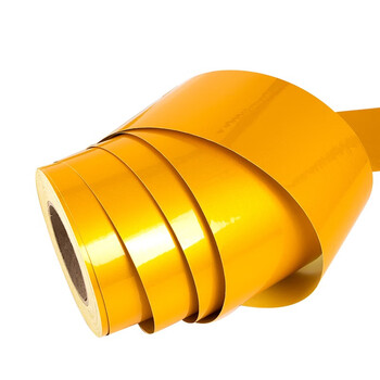 者也（ZYE）斜纹反光膜警示胶带 反光胶带警示贴条地贴纸防水标志交通安全标识贴 5CM宽*45.7M长【黑黄斜纹】