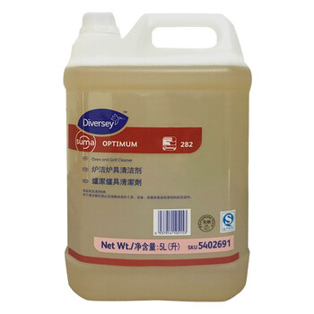 泰华施Diversey 炉洁炉具清洁剂5L 酒店厨房炉灶台烟窗油烟机重油污清洗液 4桶/箱