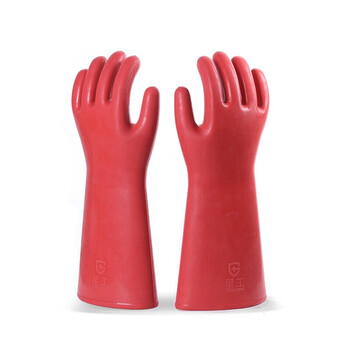 星工（XINGGONG）12KV手型绝缘手套 防触电橡胶手套 防电耐高压 