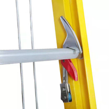 兴航发绝缘伸缩单梯 8M 收回4.2m升高7.2m玻璃钢梯加厚绝缘工程梯子伸缩梯子单梯