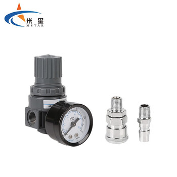 米星(MSTAR)气动调压阀可调式 气压调节阀 减压调气阀 精品 AR2000(配普通SM+PM-20)