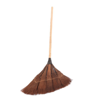 龙代（longdai）工业用棕扫把 木柄棕树皮扫把 棕毛扫帚扫把 1米室内用款