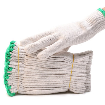 者也（ZYE）防滑棉线手套加厚劳保手套 灯罩棉GYZ450 1双