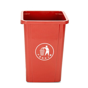 苏识 YJ-A127 长方形无盖垃圾桶厨房办公室用商用 100L加厚无盖 银灰色