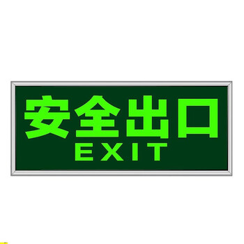 飞尔（FLYER）安全出口指示牌【安全出口】夜光墙贴地贴楼梯通道疏散紧急逃生标示贴消防标识标牌