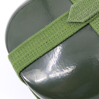 海斯迪克 gnjz-289 军绿色老式水壶 87老式扁水壶 军壶铝制大容量军训水壶2L