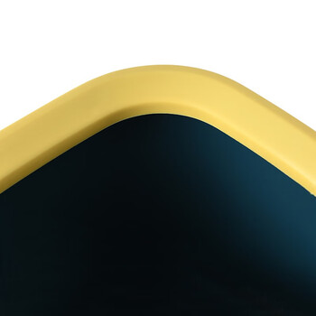 兰诗（LAUTEE）FH-1026 塑料压圈垃圾桶酒店办公室纸篓清洁桶 深蓝色10L