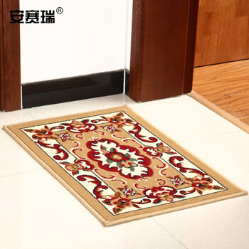 安赛瑞 进门地垫 入户玄关脚垫 厨房防滑卫生间门口吸水防尘 宽50cm长80cm驼色 700642