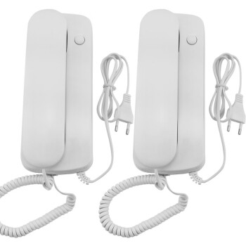 酷丰 有线对讲门铃电话室内呼叫器电梯双向电话机一对 109 直流交流款
