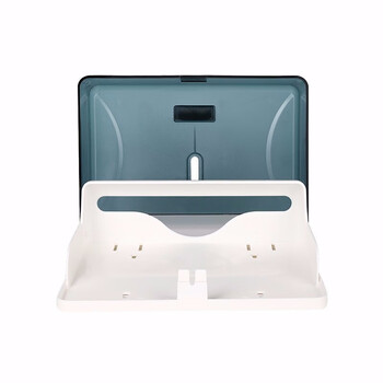 斯图卫生间纸巾盒擦手纸盒抽纸盒挂式防水擦手纸架厕所抽纸架 7042半透明方形纸巾盒