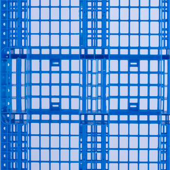 NANBANQIU南半球 叉车仓库货架垫板货物地台 网格川字塑料托盘1000*1000*150mm 静载4t