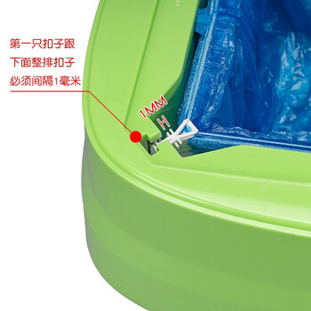 正之昇 全自动鞋套机T型 一次性商用办公实验室展厅鞋膜机套鞋机 XT01 荧光绿