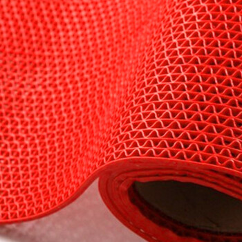 雅的 PVC塑胶防滑S型镂空防水游泳池厨房地毯浴室防滑垫 灰色 厚5.0宽1.2米*1米 /米