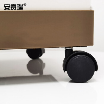 安赛瑞 分类垃圾桶 可回收垃圾桶 20L×2 滑轮按压式带盖垃圾桶 办公室环卫垃圾桶 710195