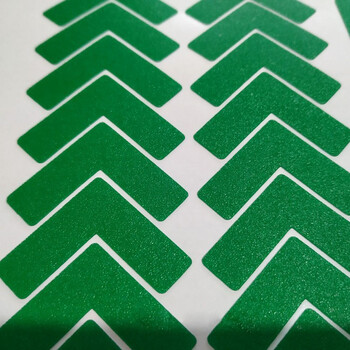 鸣固 5S管理地贴 L型定位贴工厂车间桌面地面4角定位标示贴 磨砂L型蓝色 3*3*1CM100只